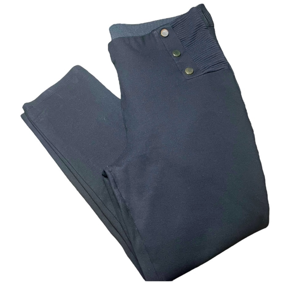 Women’s Button-Waist Ponte Leggings